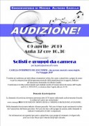 Locandina Audizione Casella